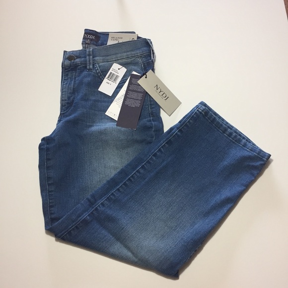 NYDJ Marilyn Relaxed Capri Size 0 New With Tags - Picture 2 of 8